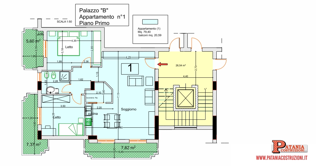 Palazzo B - Appartamento n. 1