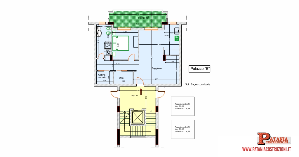 Palazzo B - Appartamenti n. 6 e 9